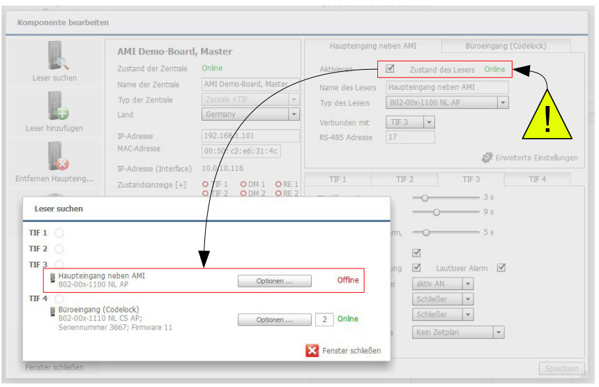 Widersprüchliche Angaben zum NL Status nach dem Suchen