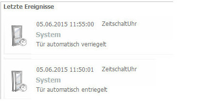 als Ereignis verfolgbar !