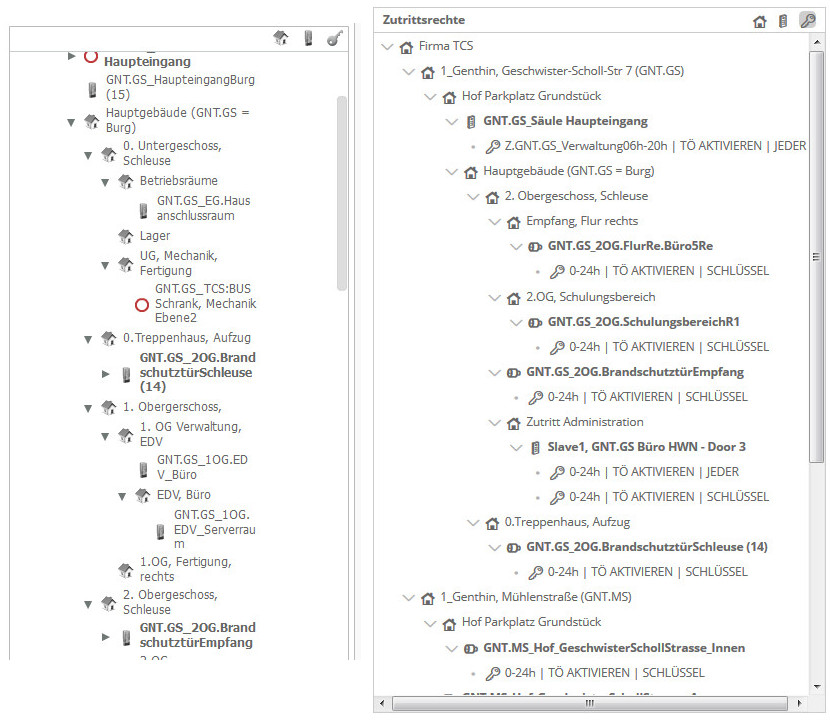 Links: Flash Konfigurator<br />Rechts: Anwendungsmanager