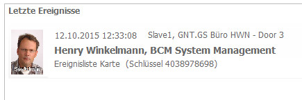 Ein Ereignis beim Löschen
